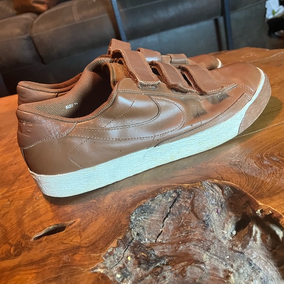 Nike Other - Nike Blazer Low ‘Pecan’ Brown Strap Sneakers Size 11